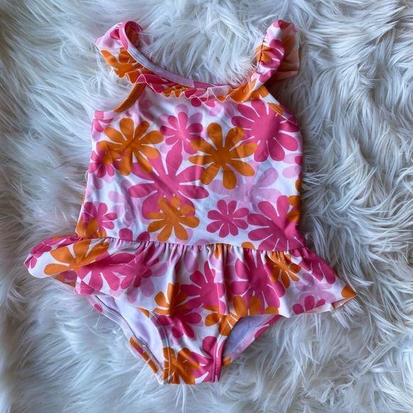 Floral One Piece Swim - Picture 1 of 5